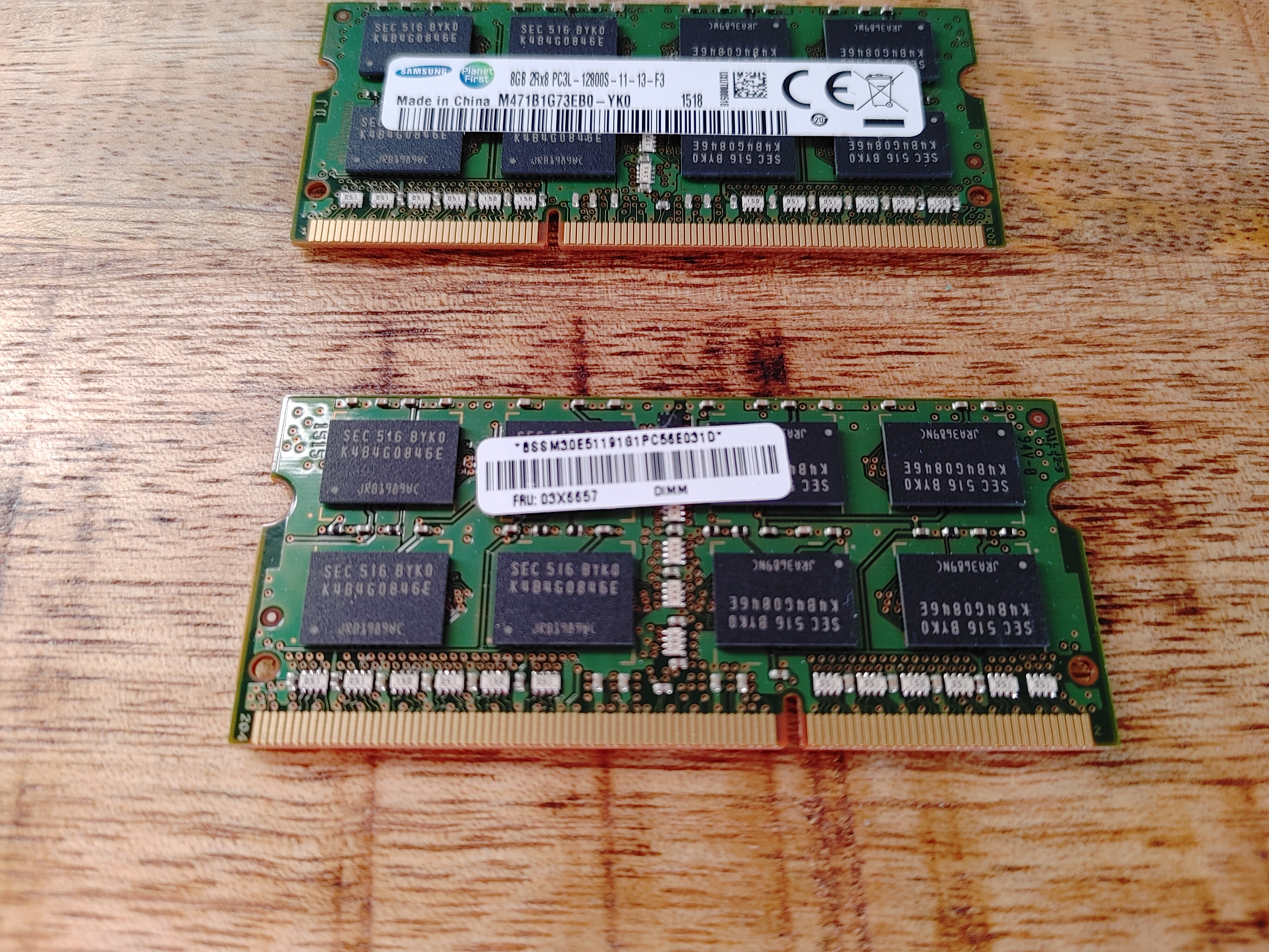 16GB DDR3L Set Samsung SO-Dimm (3) Samsung 16GB Set DDR3L 1600Mhz