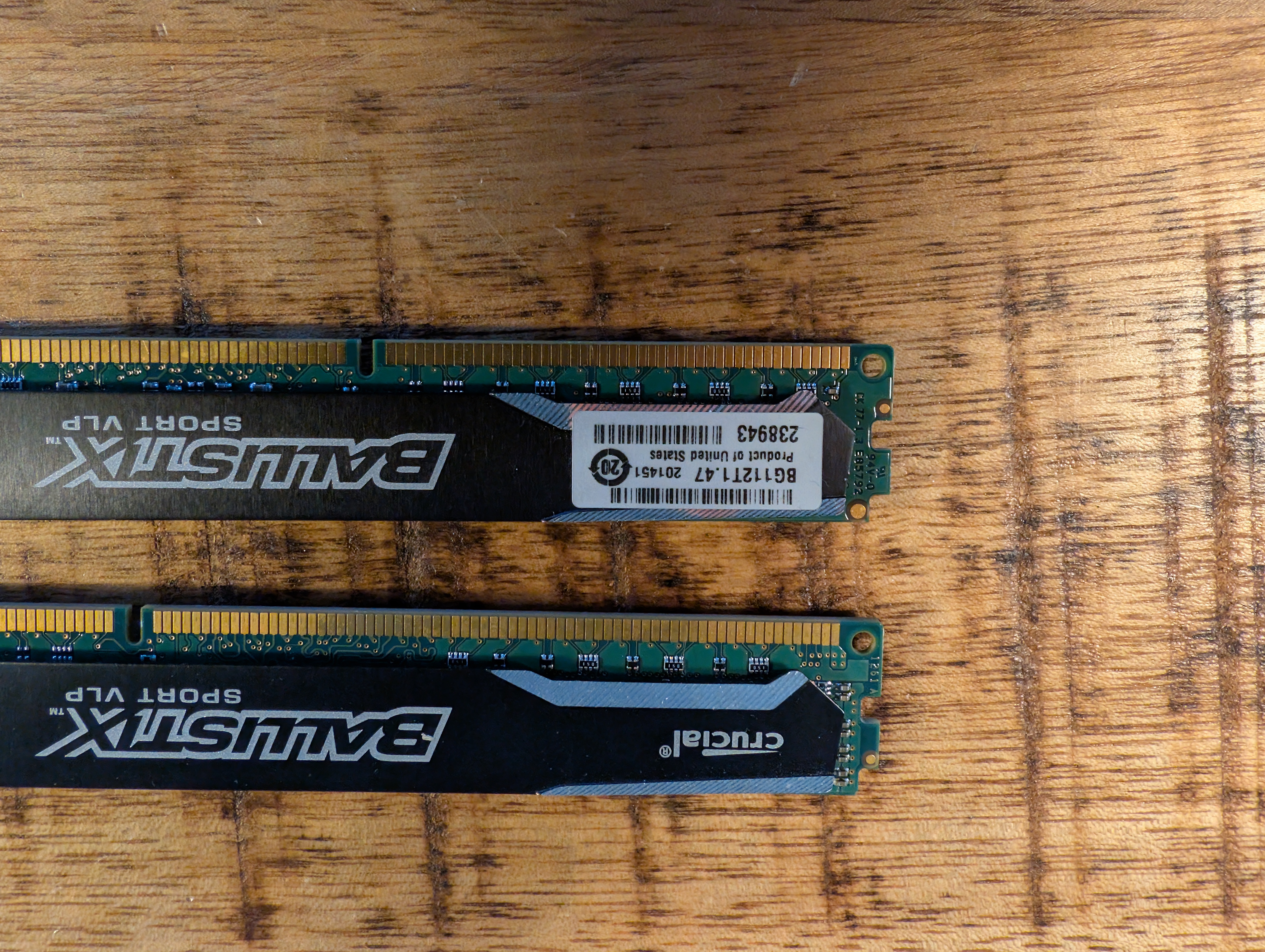 Crucial Ballistix Sport VLP 8GB DDR3 1600Mhz DIMM Set (2) Crucial Ballistix 8GB Set DDR3 1600Mhz