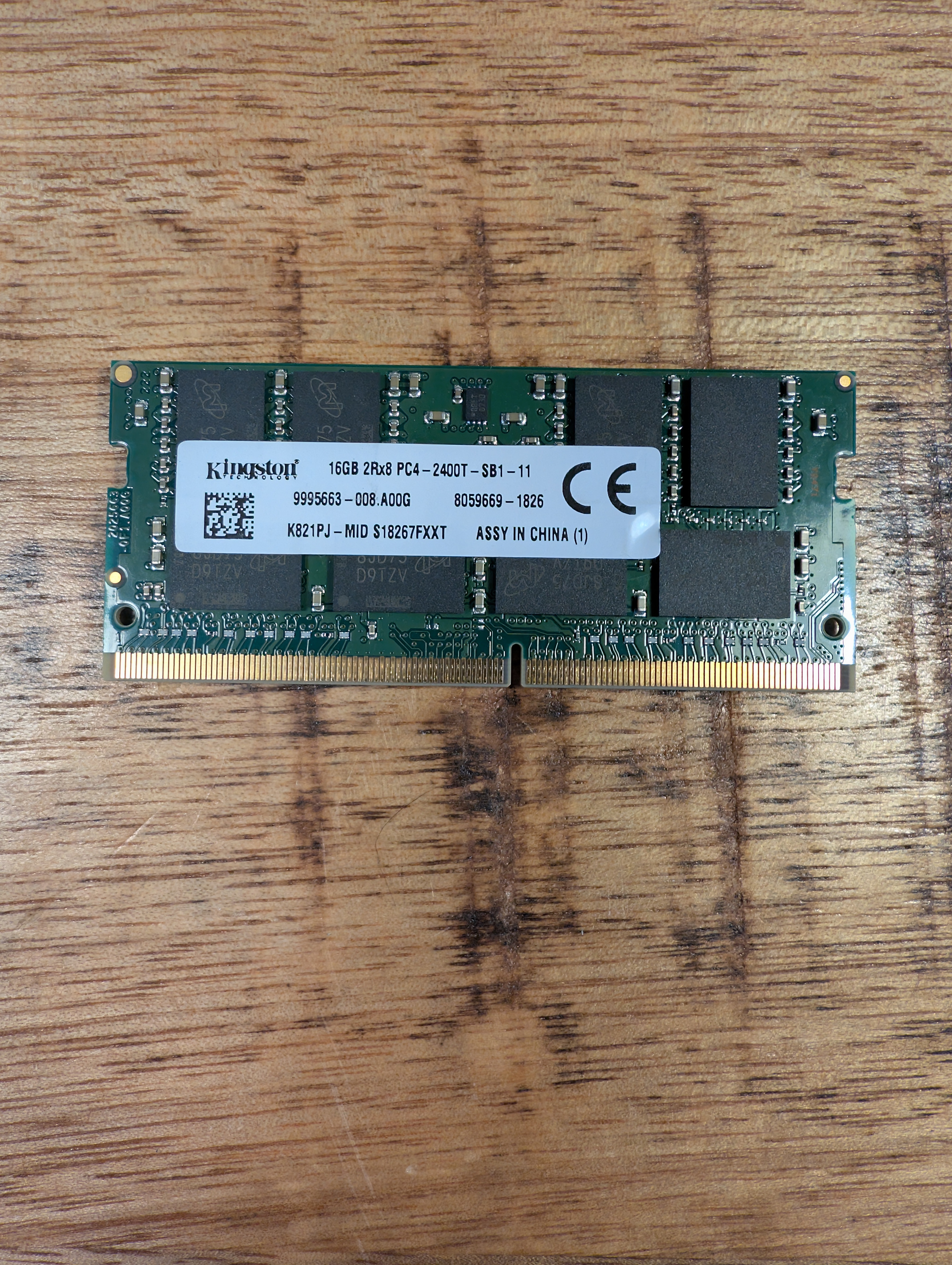 Kingston 16GB DDR4 2400Mhz