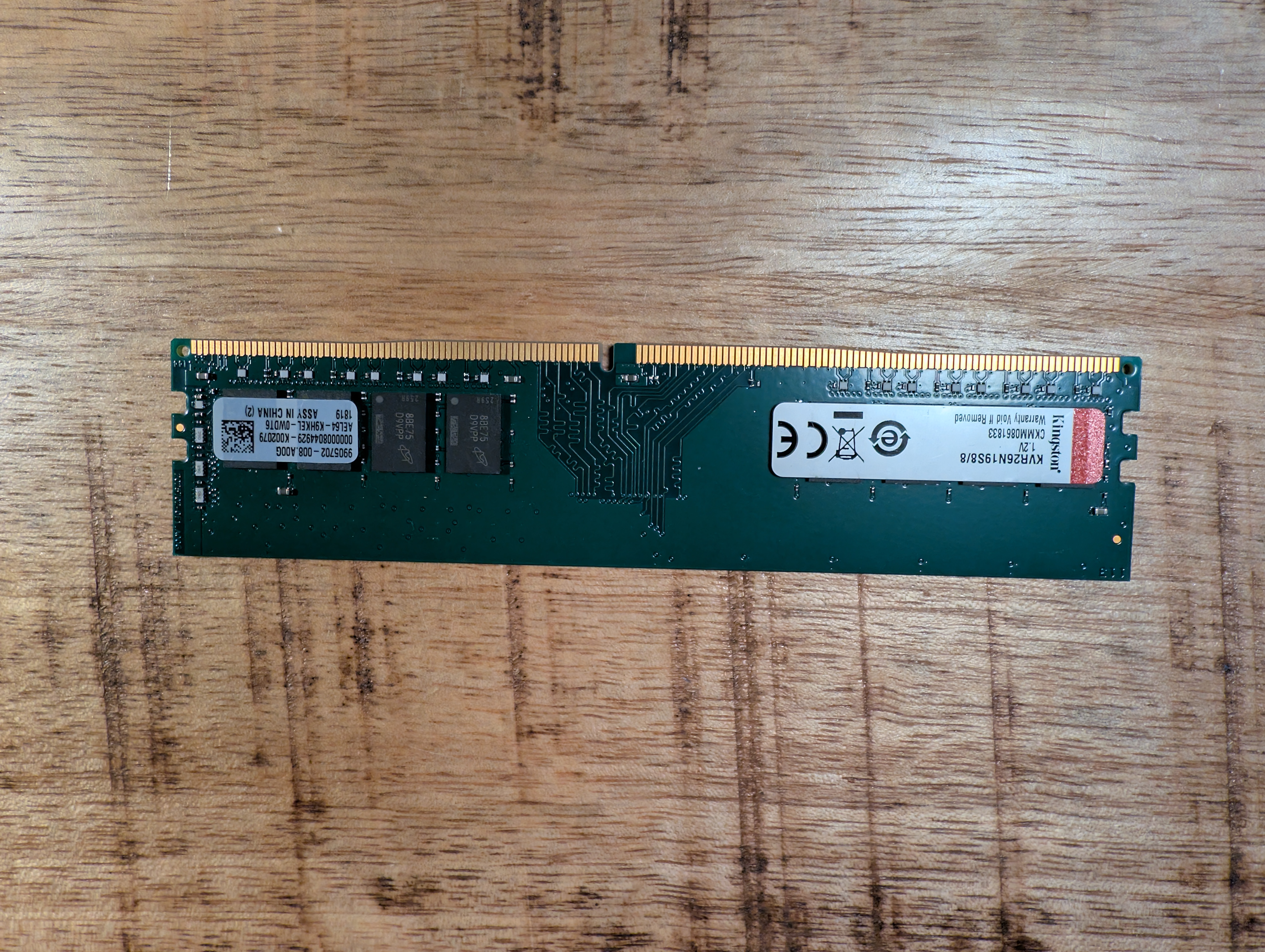 Kingston 8GB DDR4 2666Mhz