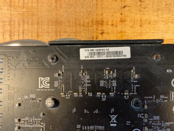 MSI GeForce GTX 980 4GB GDDR5