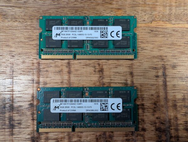 Micron 16GB Set DDR3L 1866Mhz