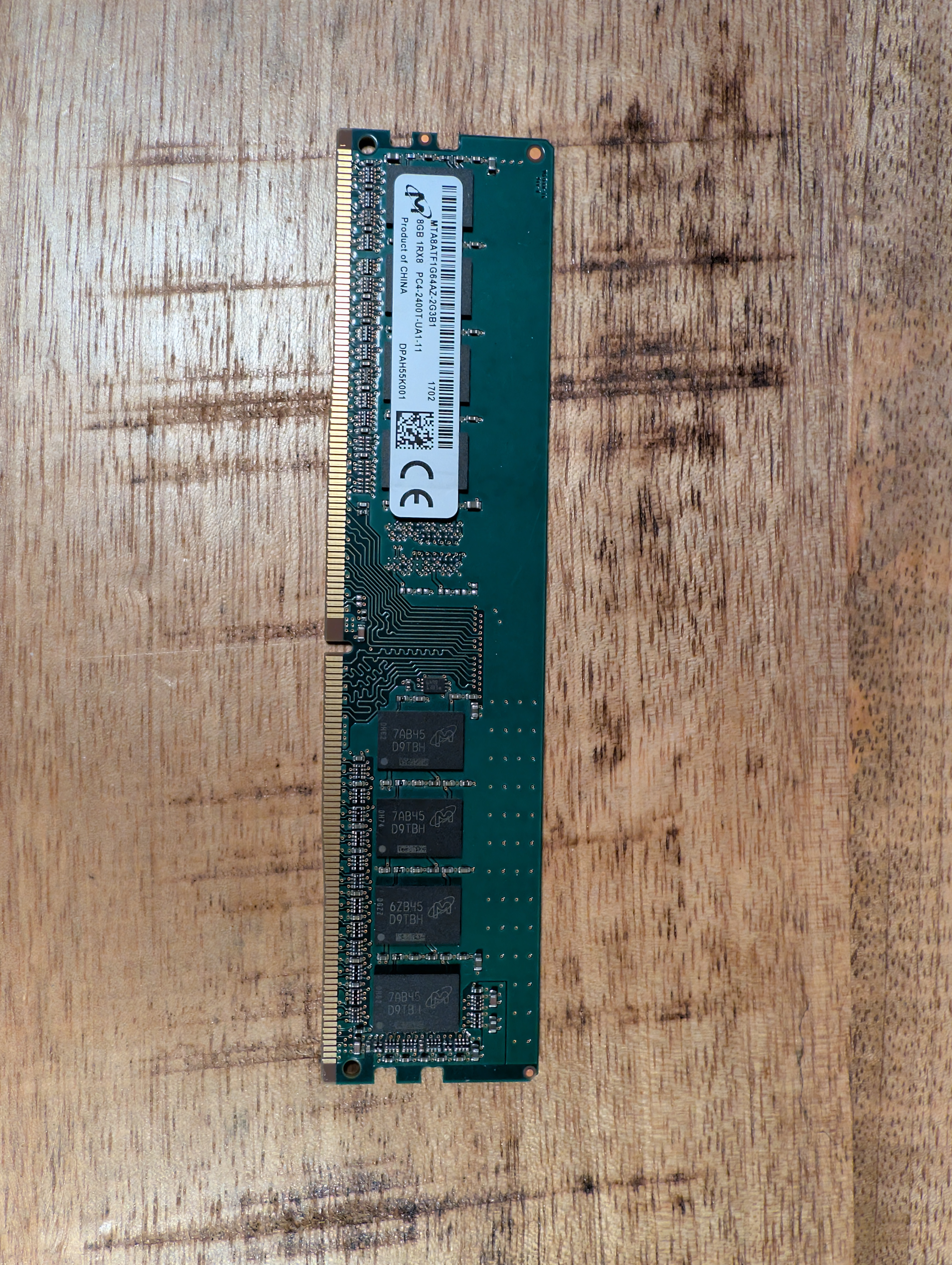 Micron 8GB DDR4 2400Mhz