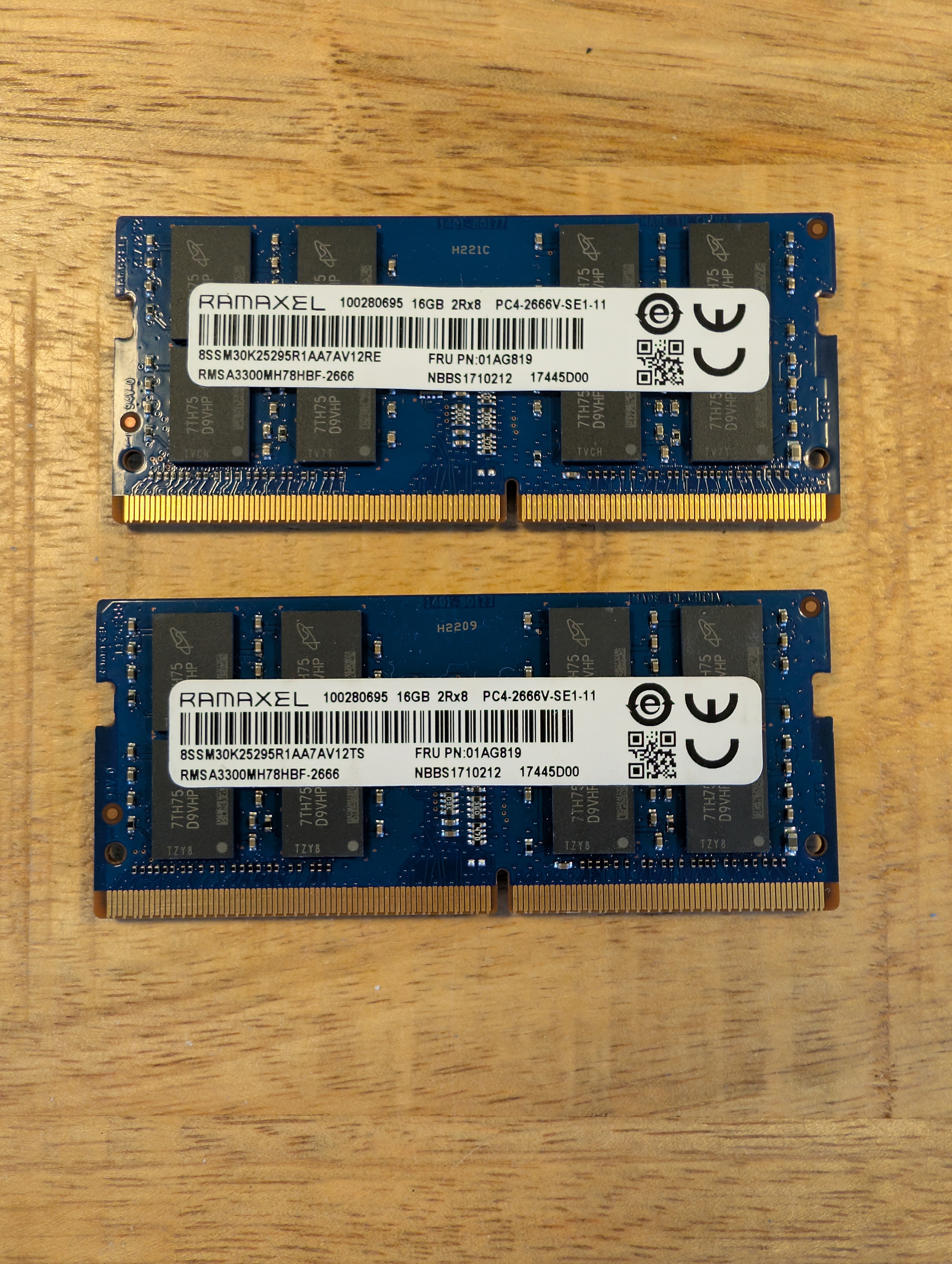 Ramaxel 32GB Set DDR4 2666Mhz