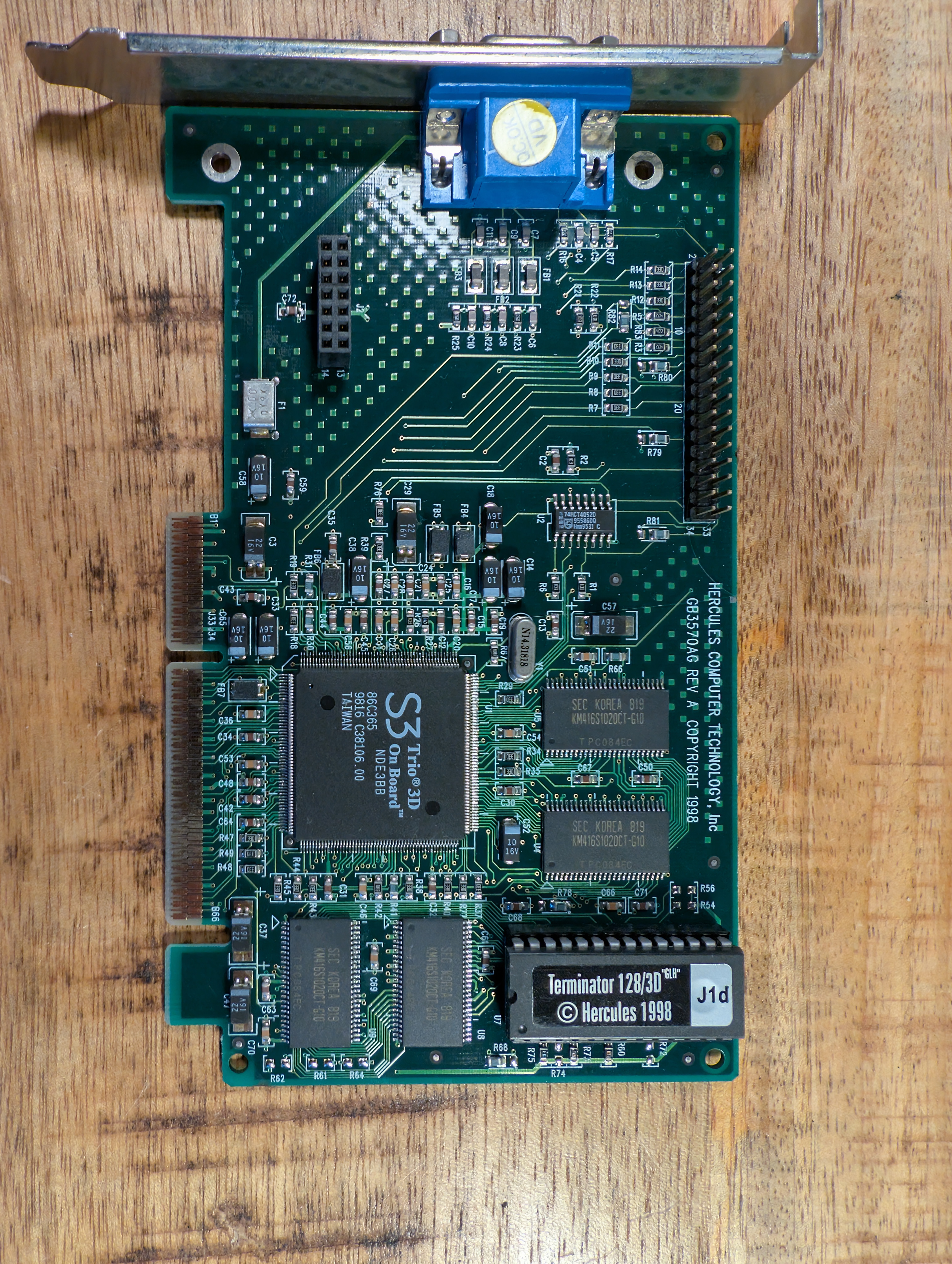 Hercules Terminator 128 3D (1) Hercules Terminator 128/3D 8MB SGRAM AGP