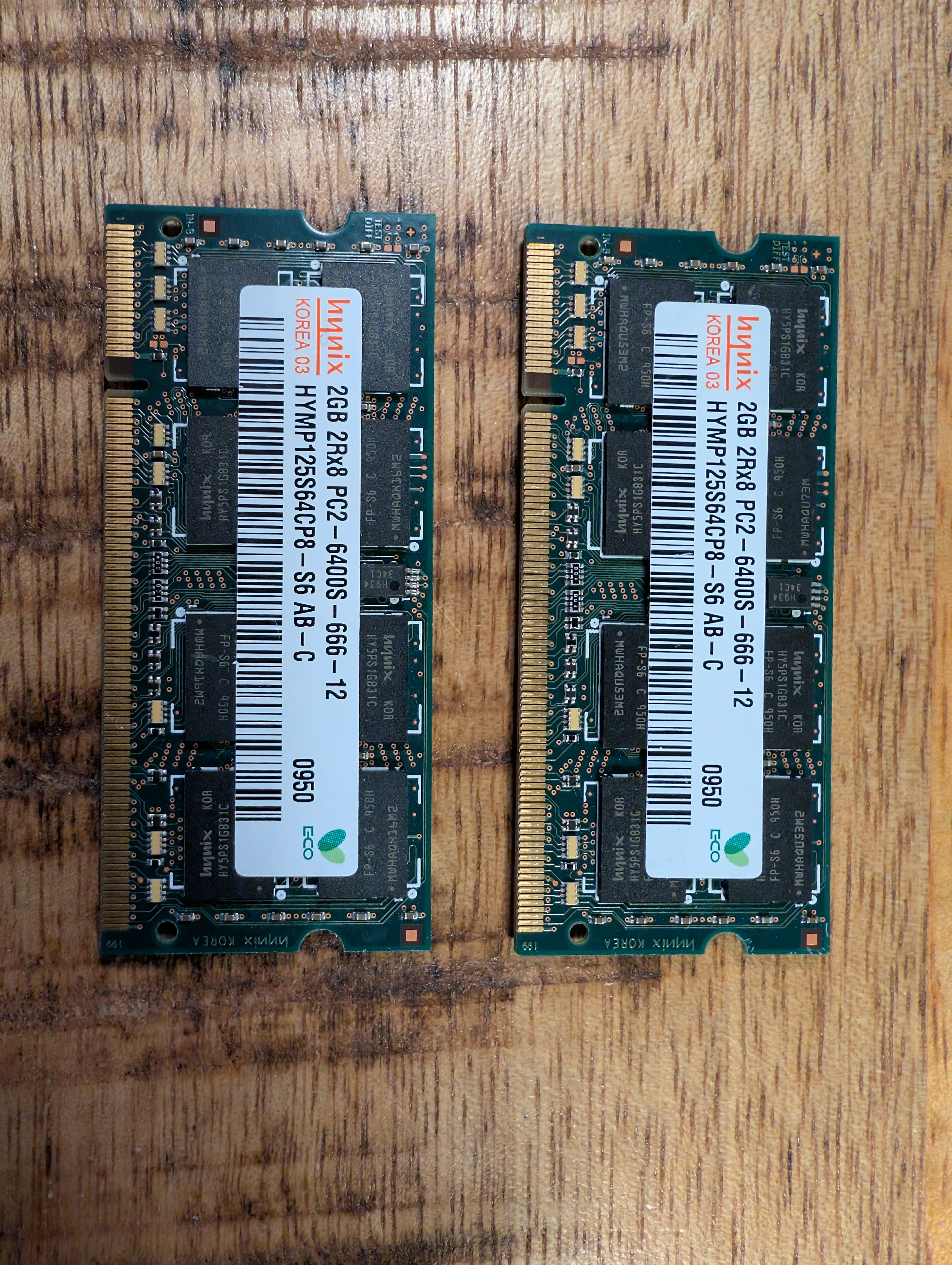 Hynix 4GB Set DDR2 800Mhz SO-DIMM