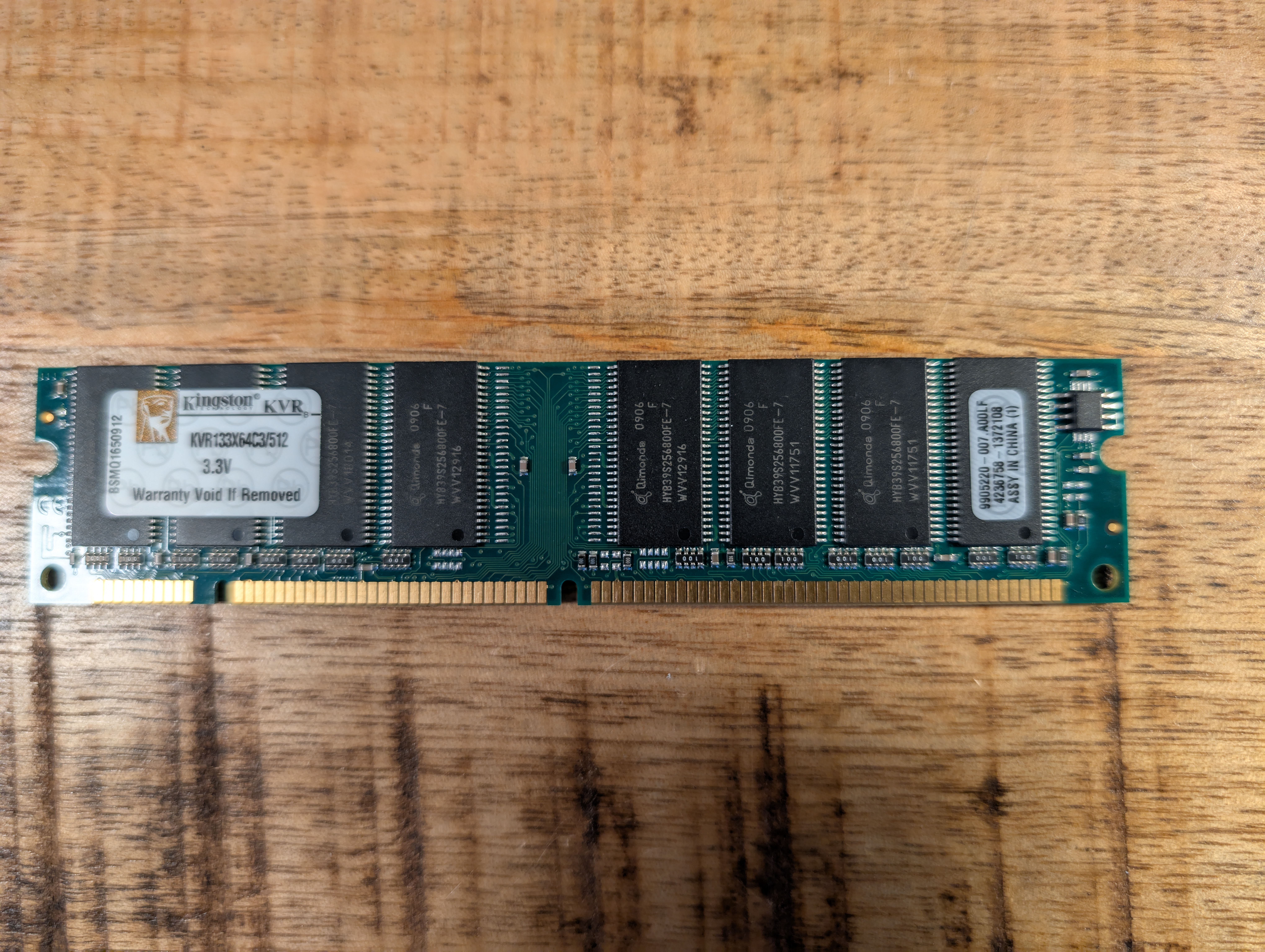 Kingston 512MB SD-Ram 133Mhz