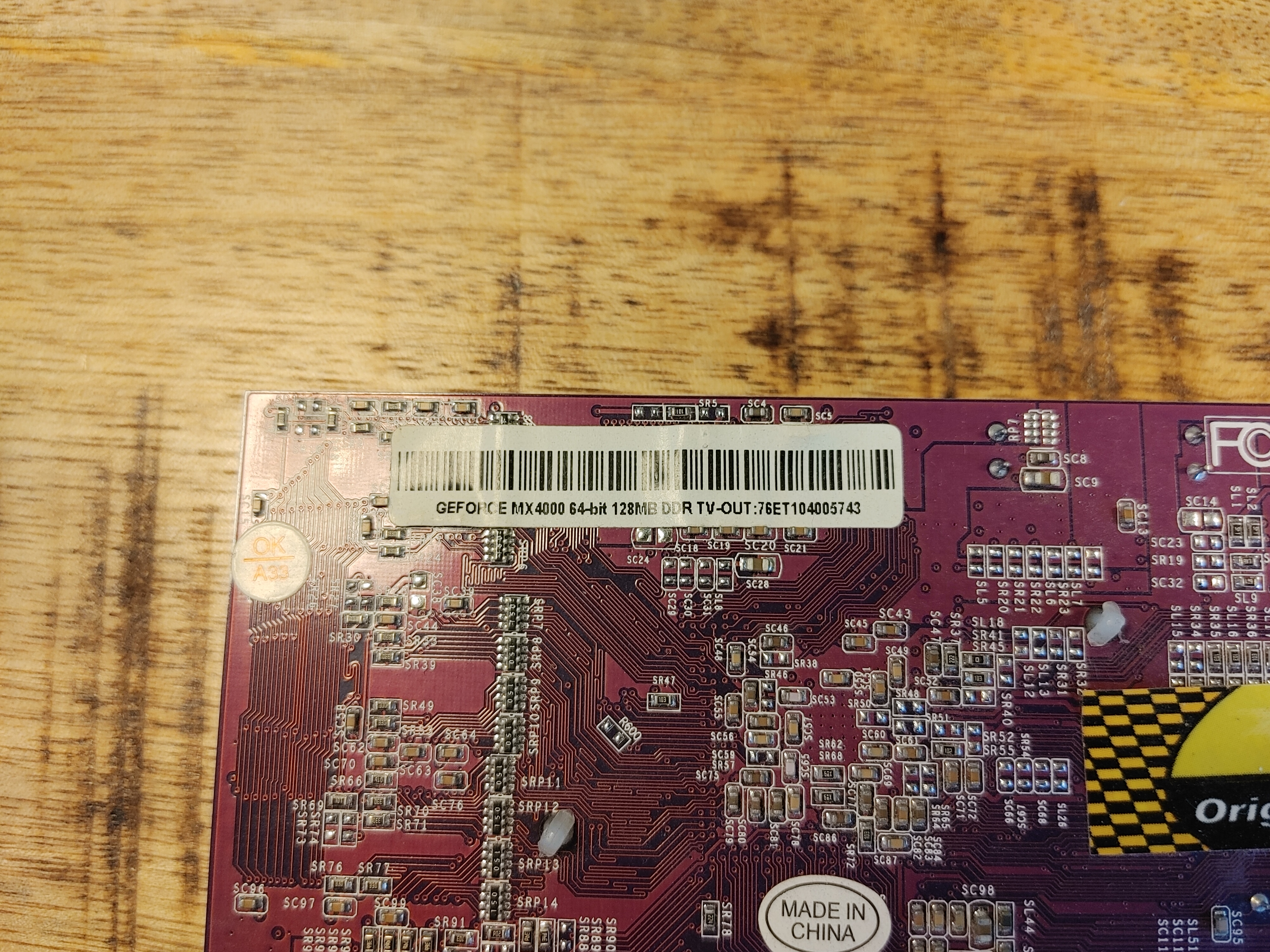 Palit GeForce MX4000 128MB DDR AGP