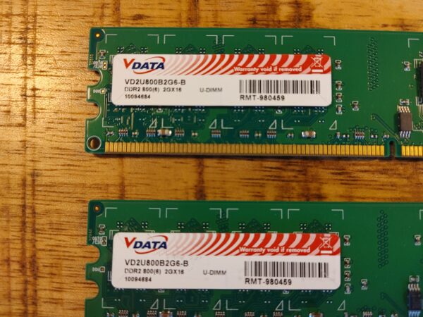 VDATA 4GB Set DDR2 800Mhz