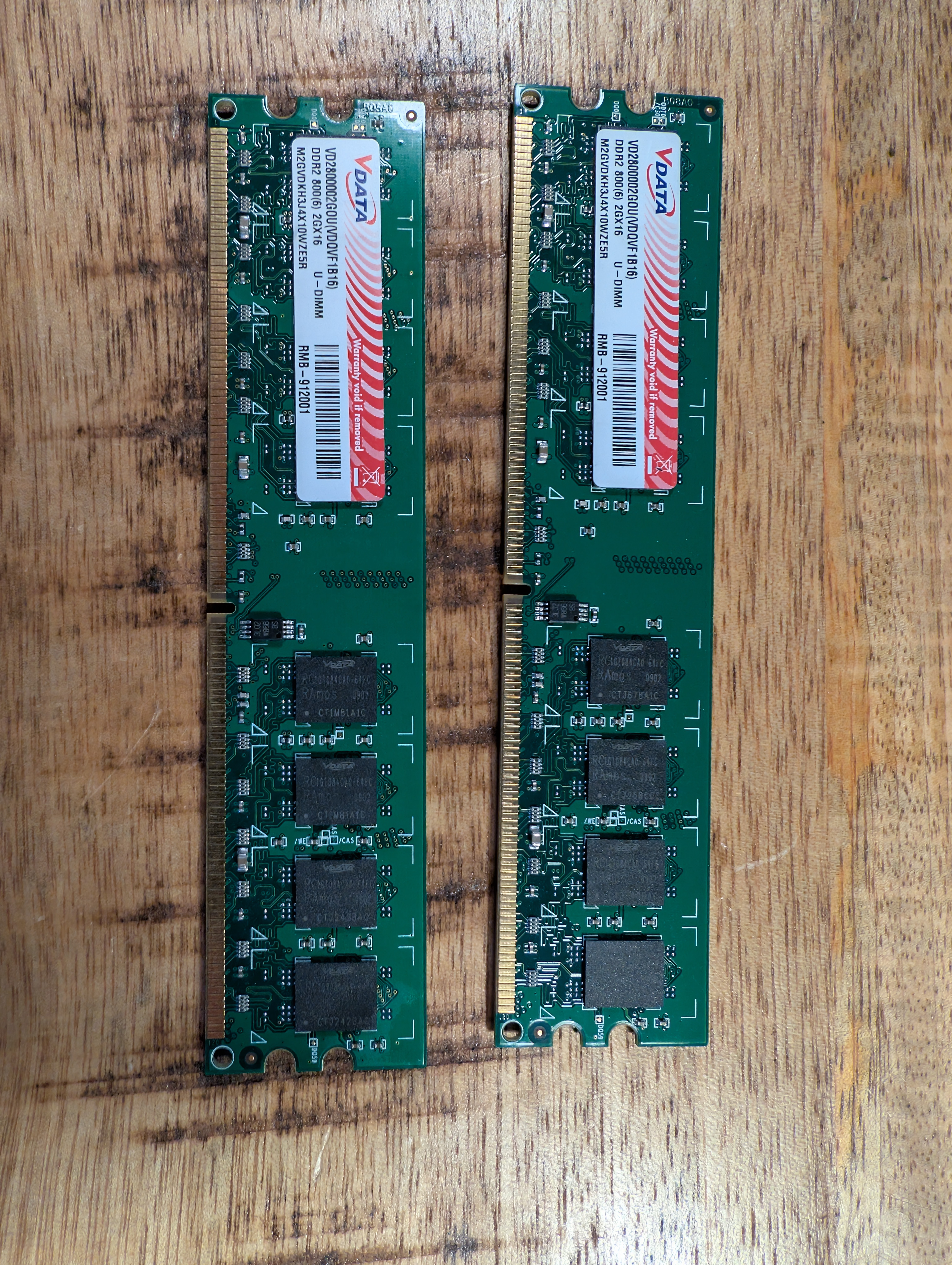 VDATA 4GB Set DDR2 800Mhz