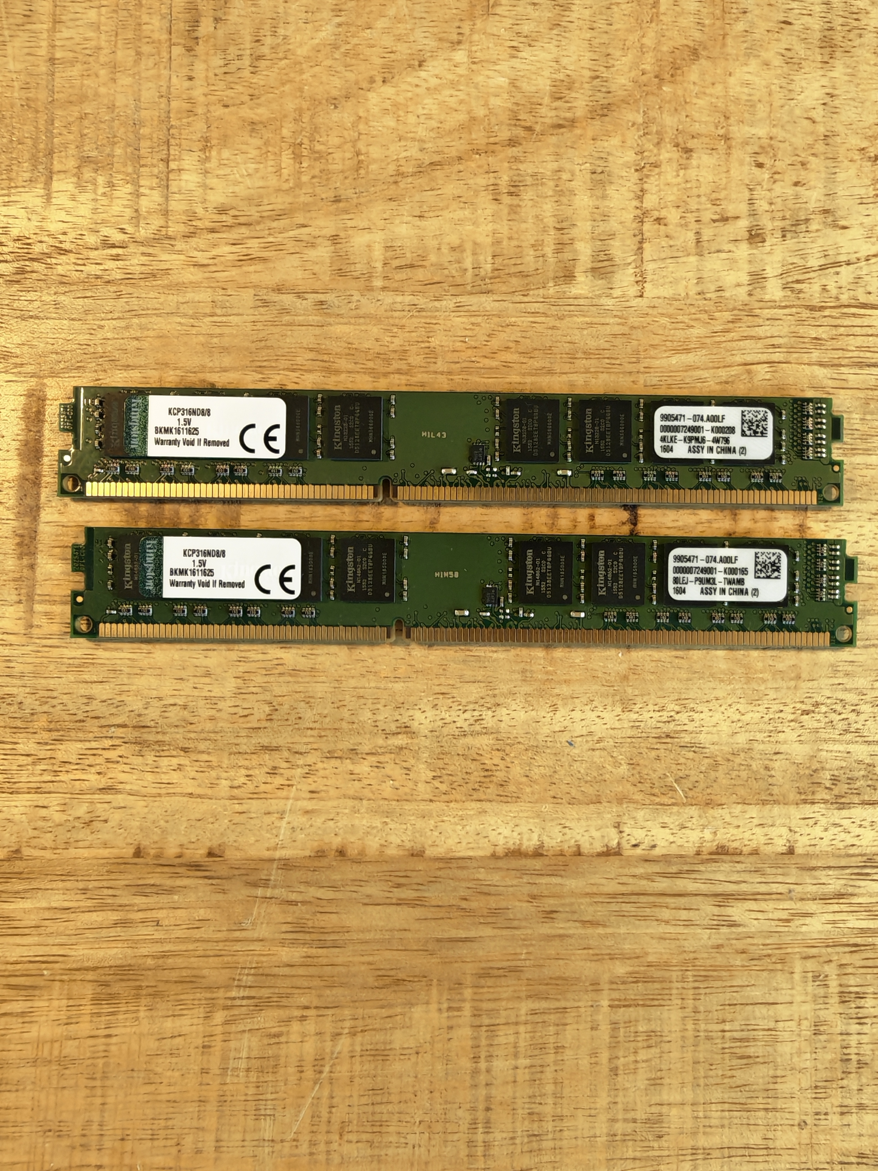 Kingston 16GB Set DDR3 1600Mhz DIMM (1) Kingston 16GB Set DDR3 1600Mhz