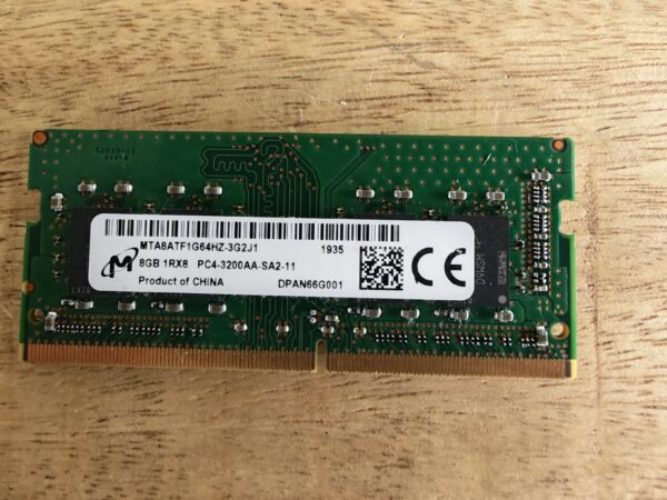Micron 8GB DDR4 3200Mhz SO-DIMM Micron 8GB DDR4 3200Mhz